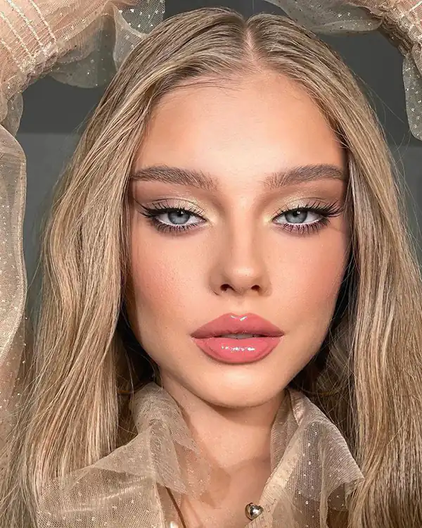 مدل آرایش صورت ملایم مجلسی دخترانه