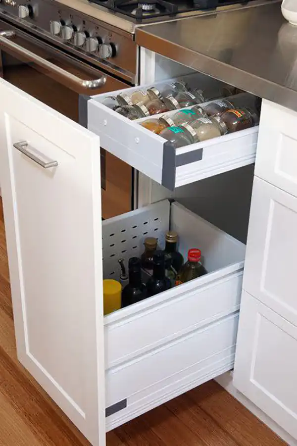 مدل چیدمان کابینت زیر گاز