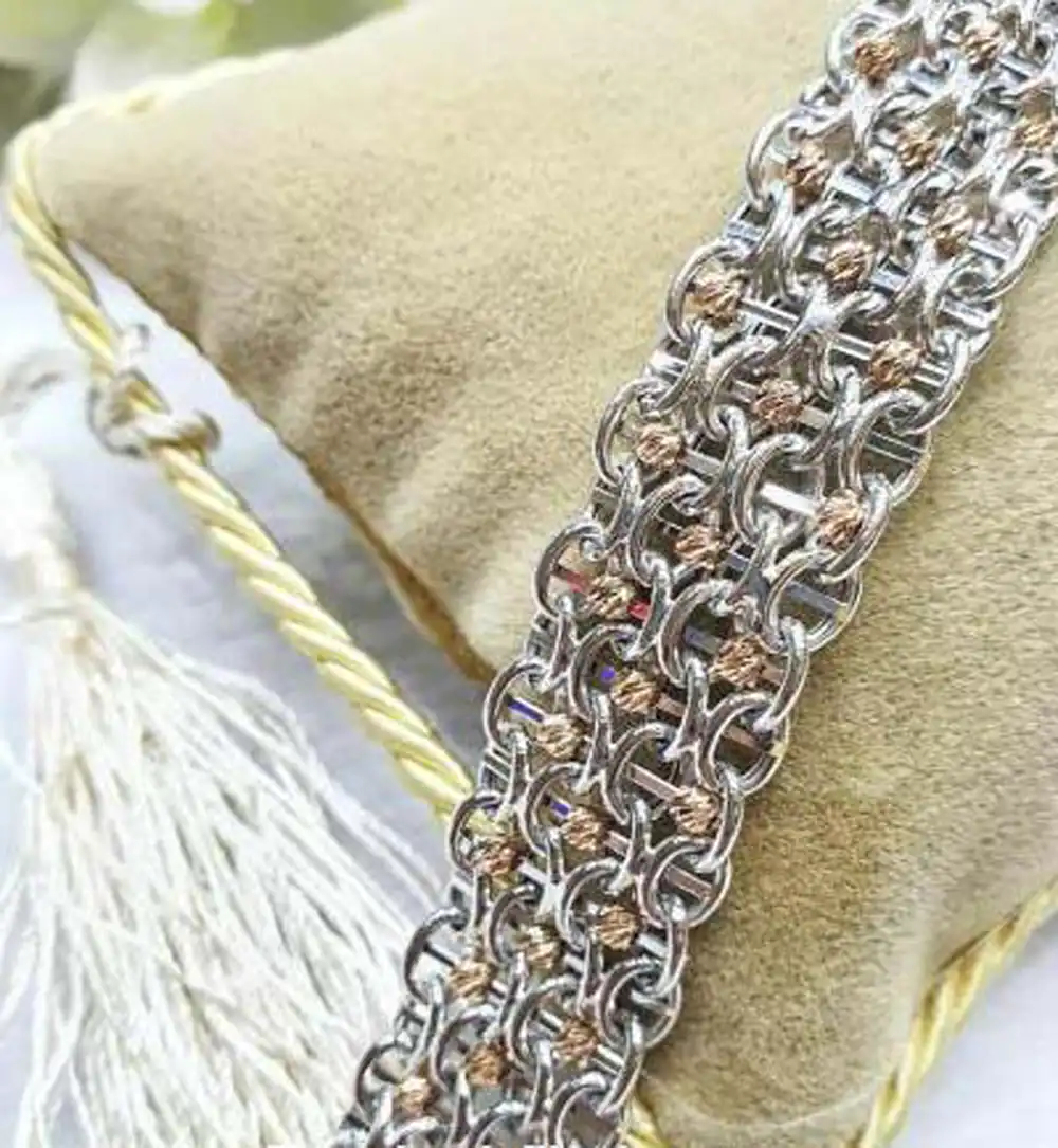 مدل دستبند طلا سفید زنانه