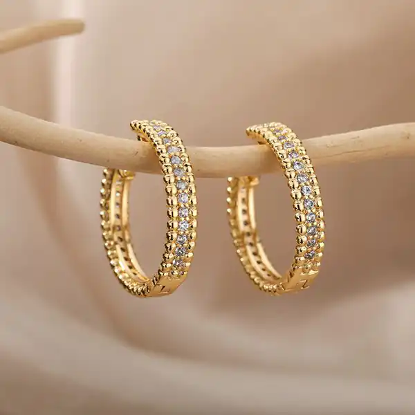 مدل گوشواره حلقه ای بزرگ