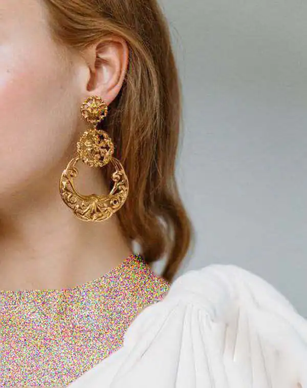مدل گوشواره طلا هندی جدید
