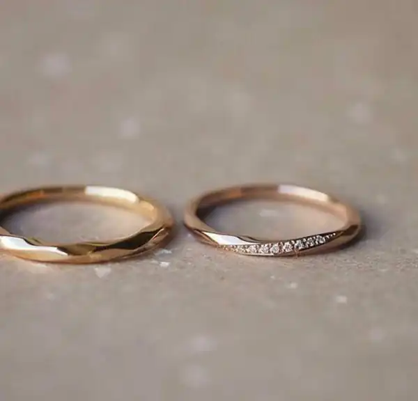 مدل حلقه ازدواج ظریف و لاکچری
