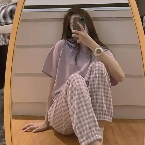 مدل لباس راحتی زنانه نخی