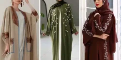 مدل مانتو عبایی لاکچری دوبی برای بانوان شیک و خوش استایل