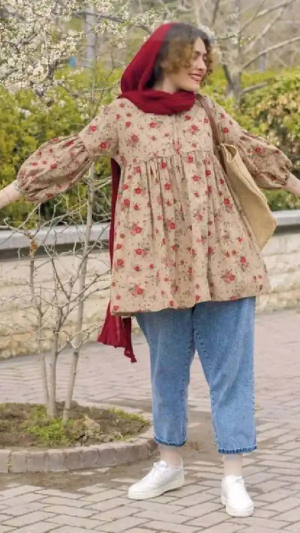 مدل مانتو مزونی جدید رنگی