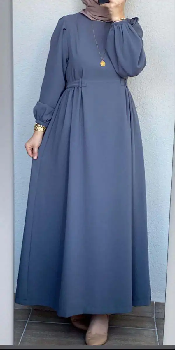 مدل مانتو پیراهنی جلو بسته بلند
