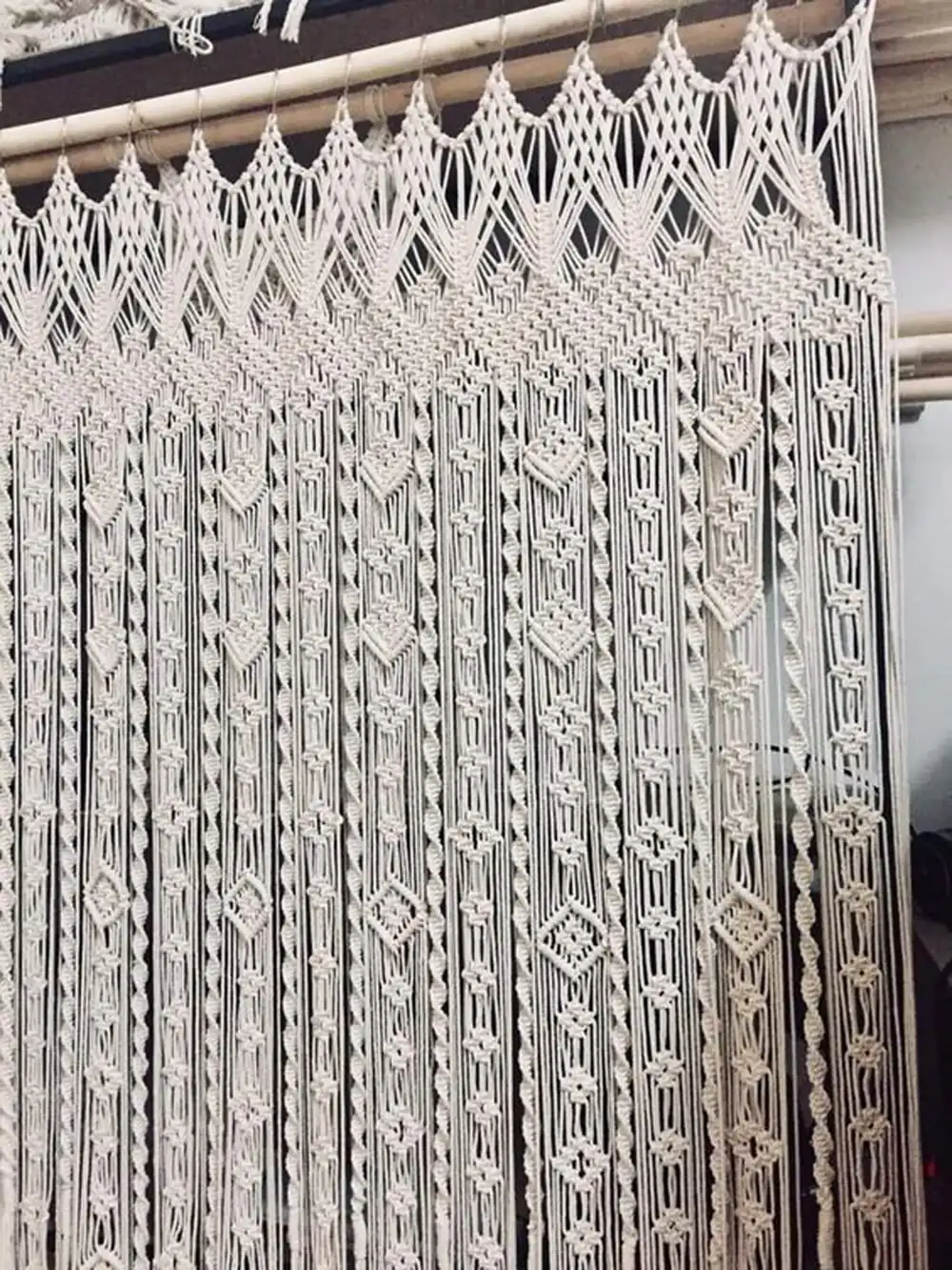 مدل پرده مکرومه
