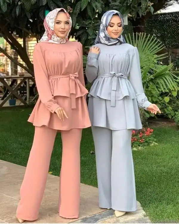 ست مانتو شلوار لنین جدید