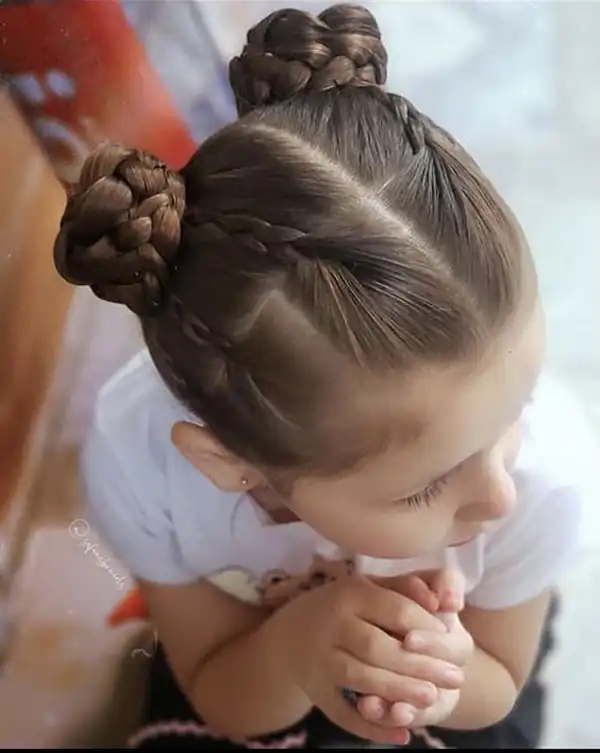 شینیون ساده و دخترانه