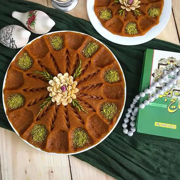 تزیین حلوا برای ماه محرم