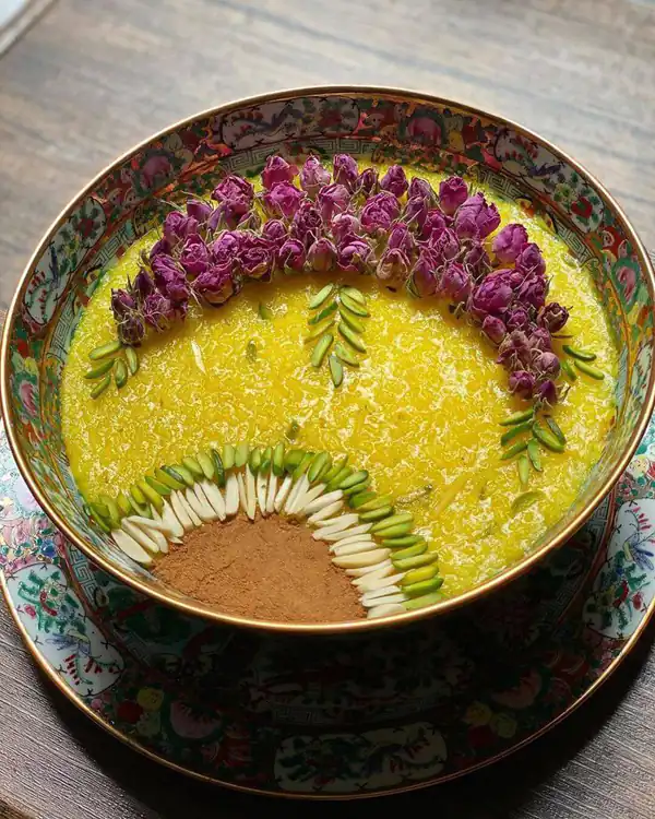 تزیین شله زرد برای محرم