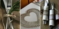 15 ایده جذاب و ساده برای چیدمان قاشق و چنگال برای مهمانی