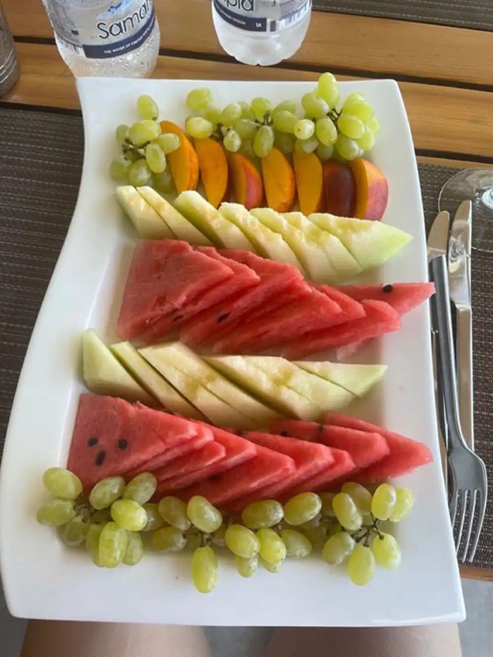 چیدمان هندوانه در ظرف