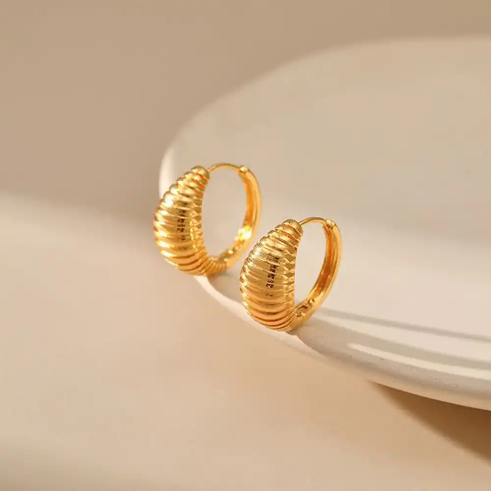 مدل گوشواره حلقه ای طلا دخترانه