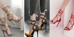 کفش مجلسی پاشنه دار بندی شیک و لاکچری برای بانوان جذاب