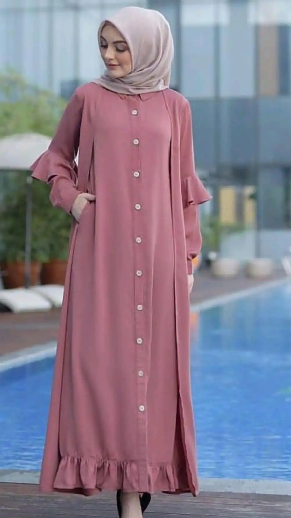 مدل مانتو پیراهنی دخترانه ترک