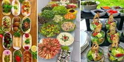 مدل چیدمان غذا و سالاد برای مهمانی ها و مجالس مهم و رسمی