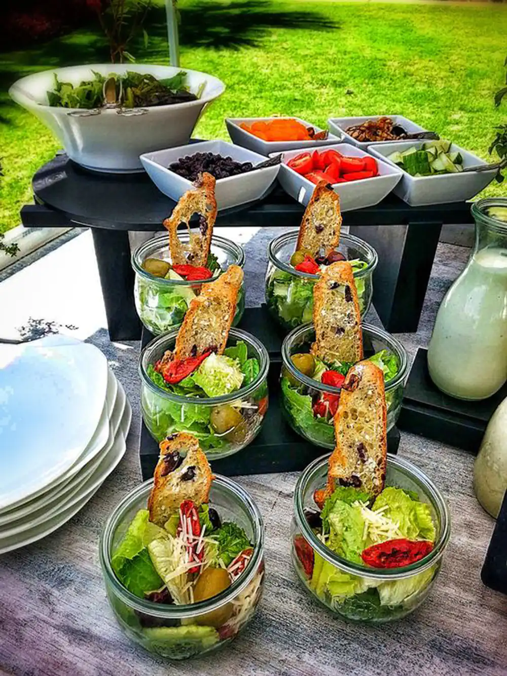 مدل چیدمان غذا و سالاد