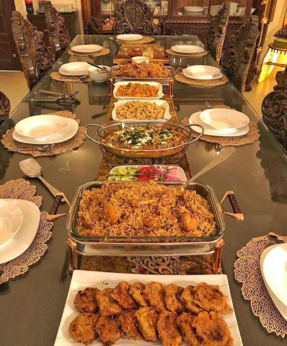 مدل چیدمان میز غذا