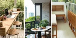 مدل چیدمان تراس کوچک زیبا و با صفا برای آپارتمان های نقلی