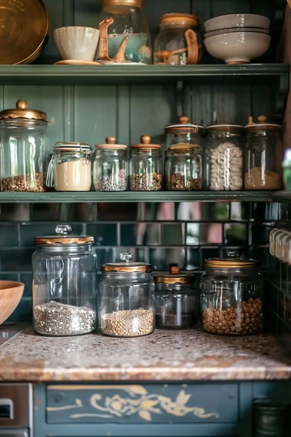 مدل چیدمان روی کابینت
