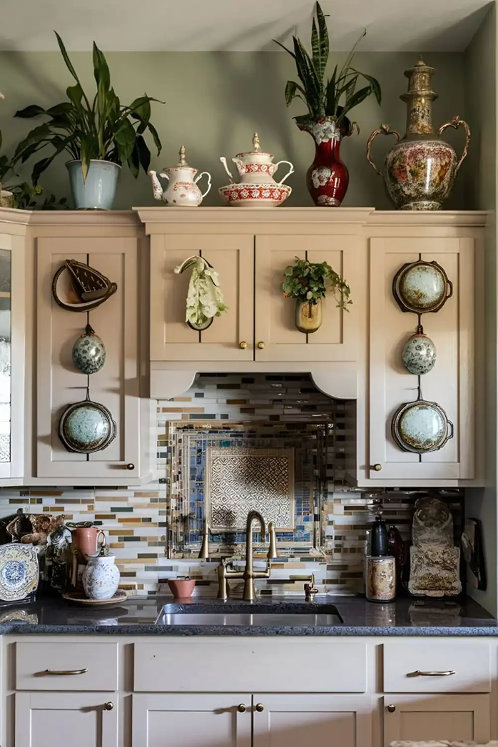 مدل چیدمان روی کابینت