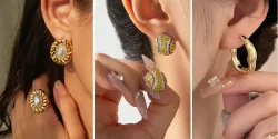 مدل گوشواره طلا لوکس خارجی از جدیدترین کالکشن های امسال