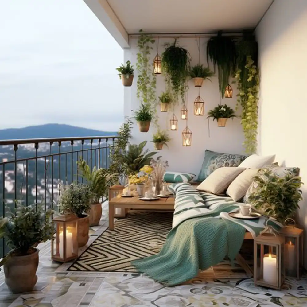 مدل دیزاین تراس کوچک