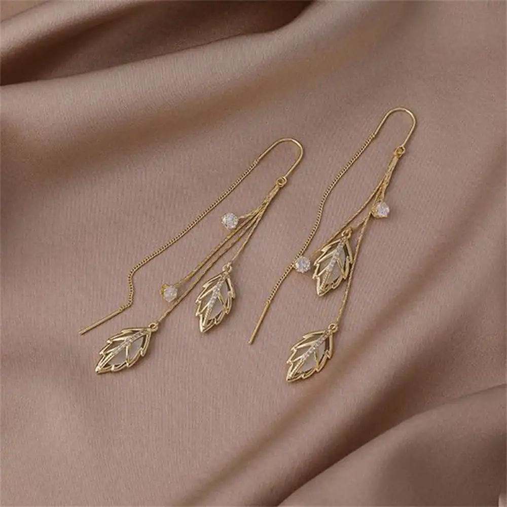 مدل گوشواره طلا بخیه ای