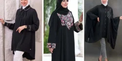 مدل مانتو مشکی جدید ساده برای بانوان شیک پسند و امروزی