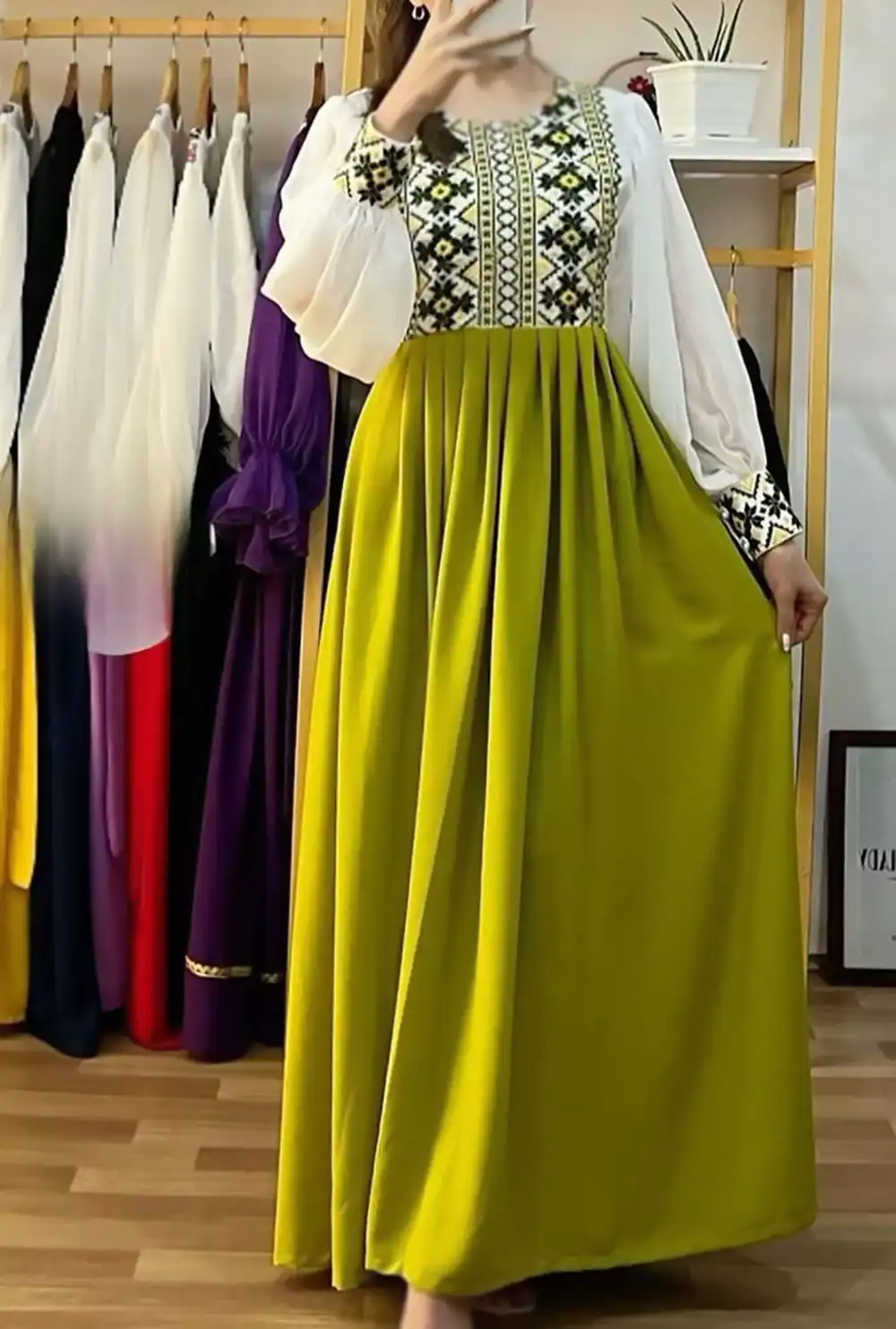 مدل مانتو پیراهنی سنتی