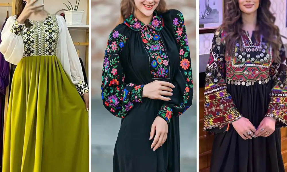 مدل مانتو پیراهنی سنتی
