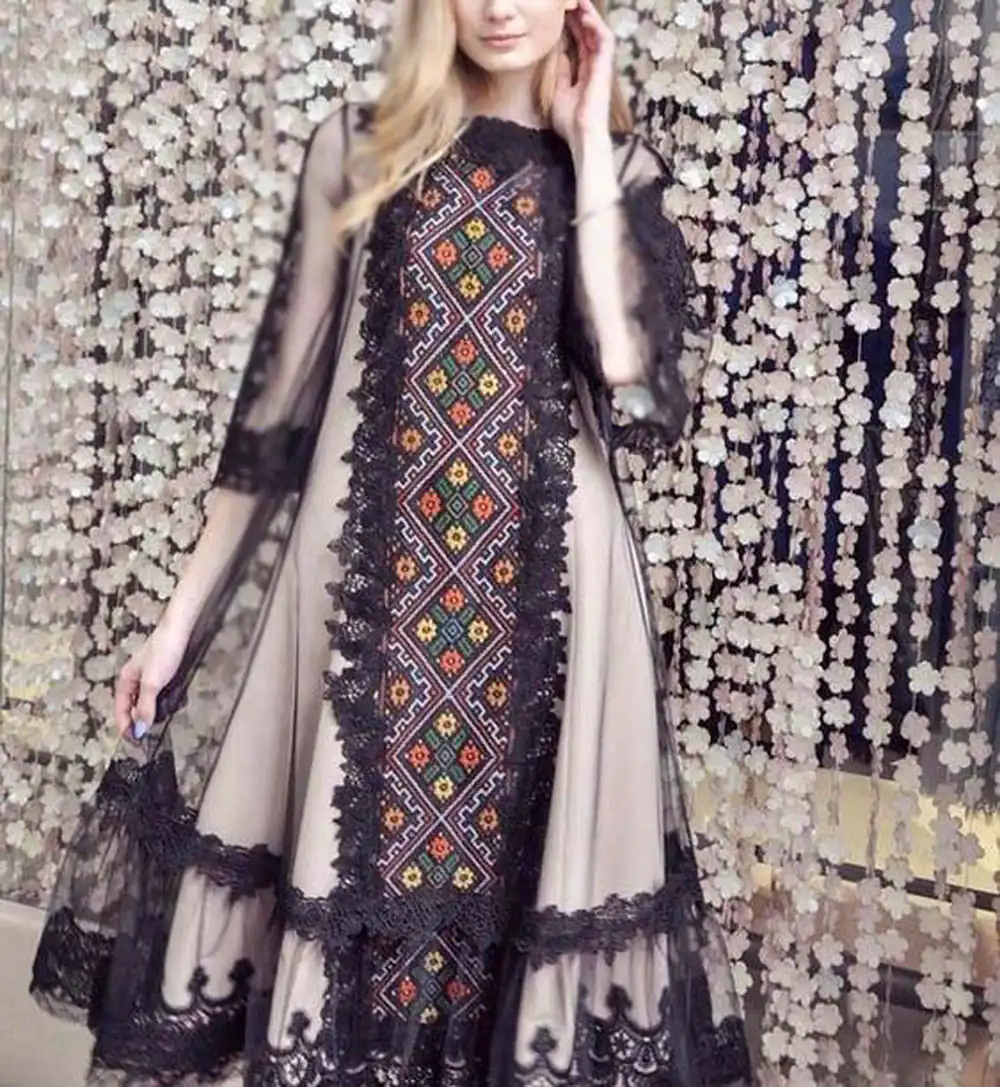 مدل مانتو پیراهنی سنتی
