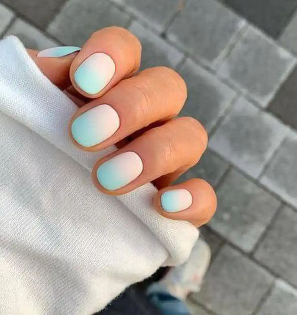مدل ناخن آمبره شیک و ساده
