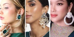 مدل گوشواره مجلسی بزرگ و شیک برای خانم های خوش تیپ