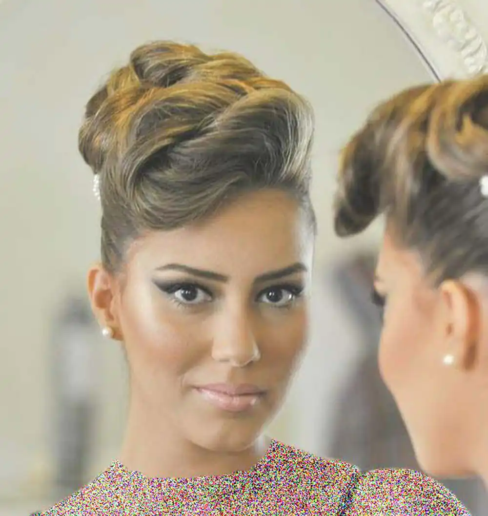 مدل شینیون عربی جدید