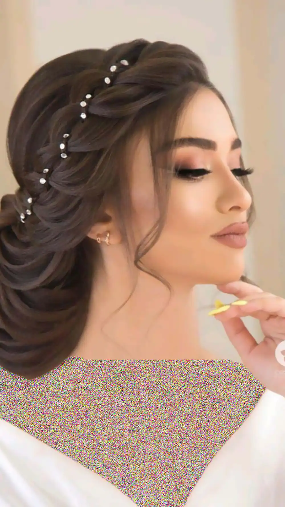 مدل شینیون جلوی مو