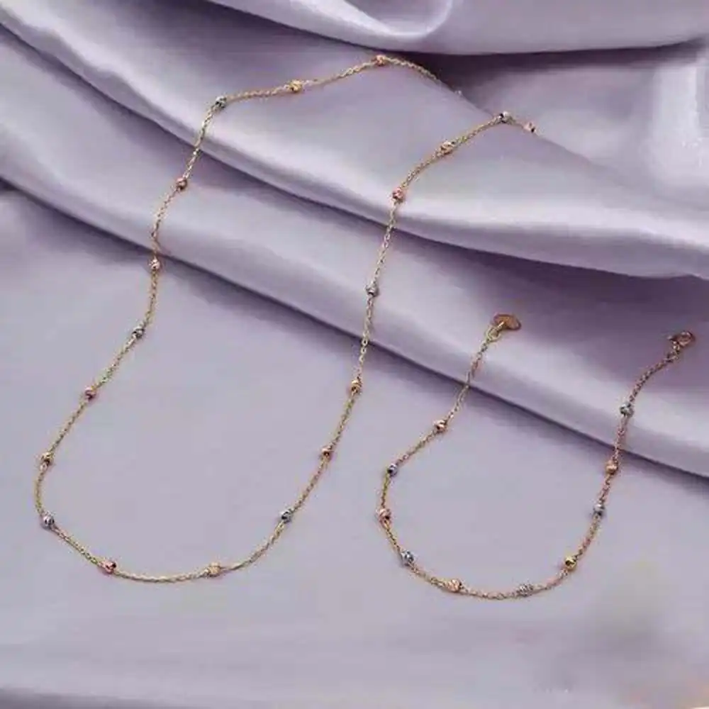 نیم ست طلا مدل گوی