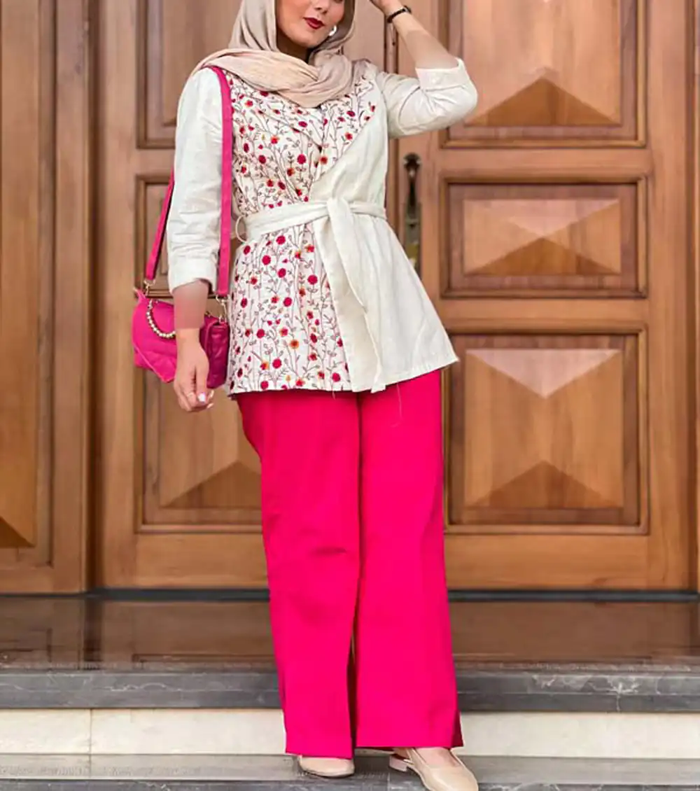 استایل شیک سفید سرخابی
