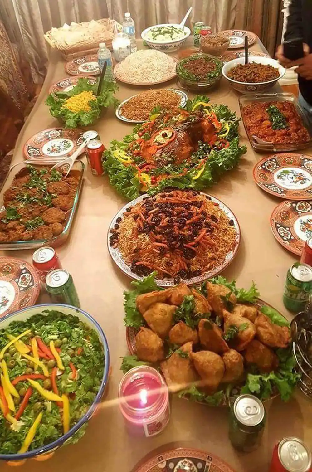 تزیین مرغ برای سفره شام