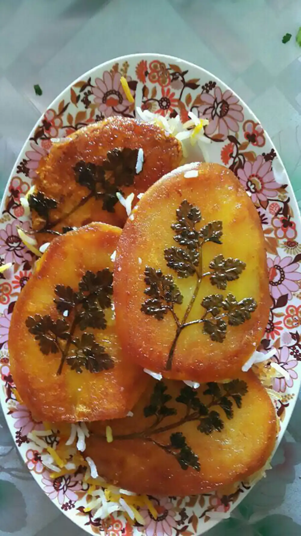 تزئین غذای ساده