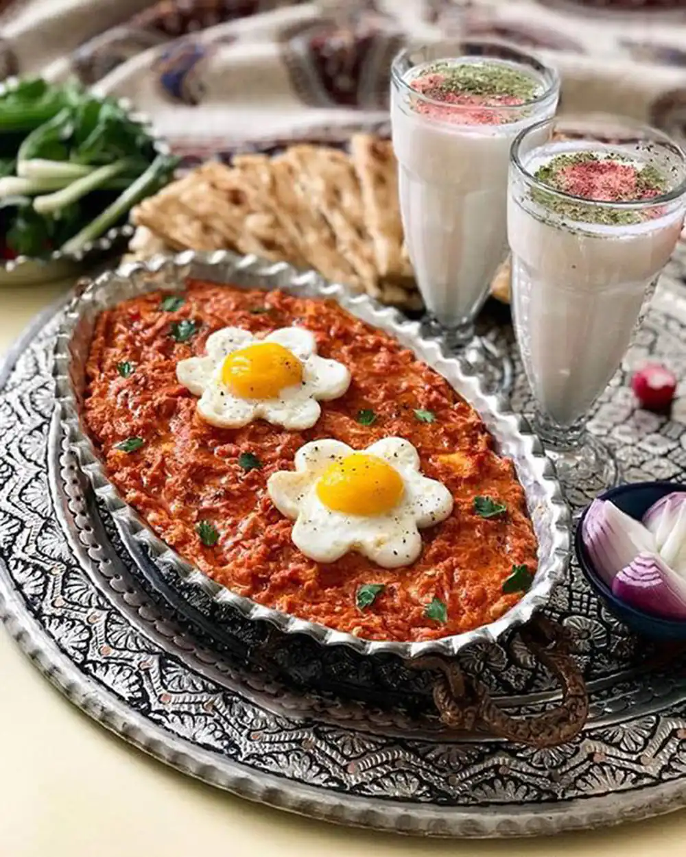 تزئین غذای ساده