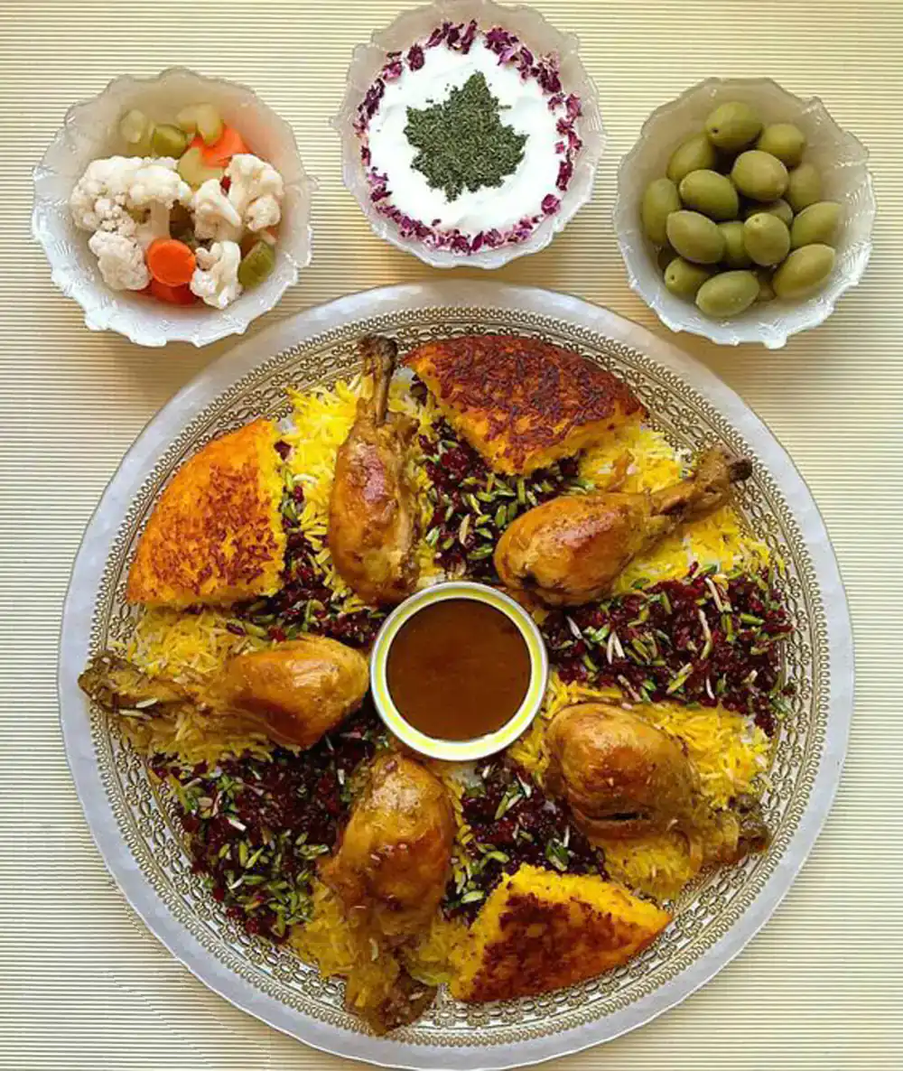 تزئین مرغ برای مهمانی