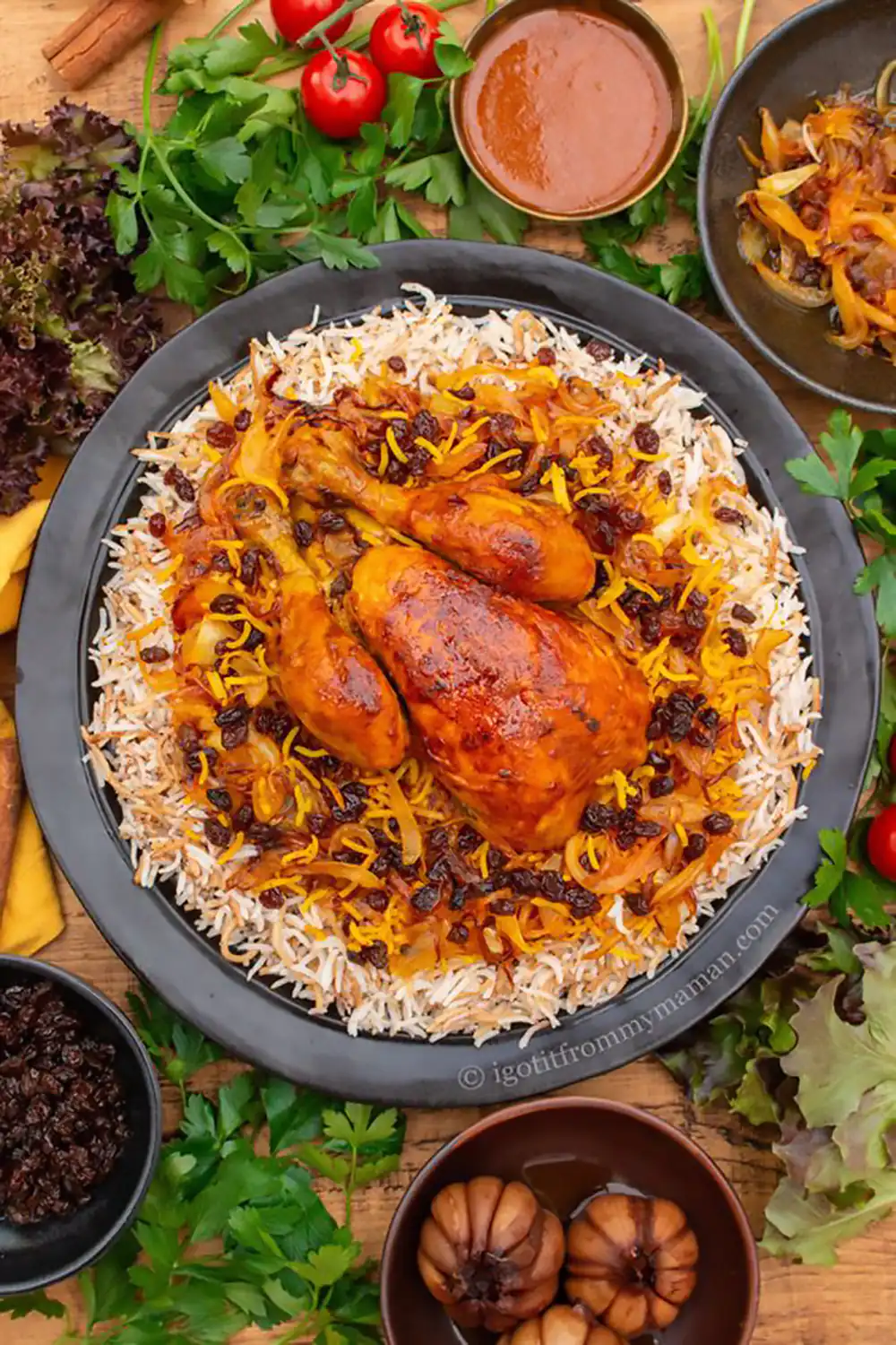 تزئین مرغ برای مهمانی