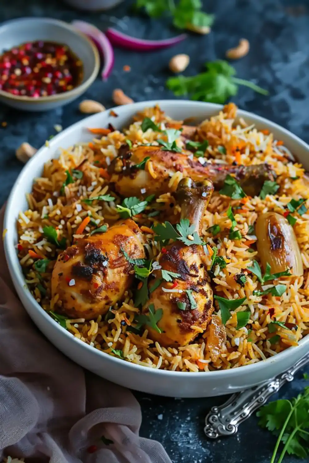 تزئین مرغ برای مهمانی
