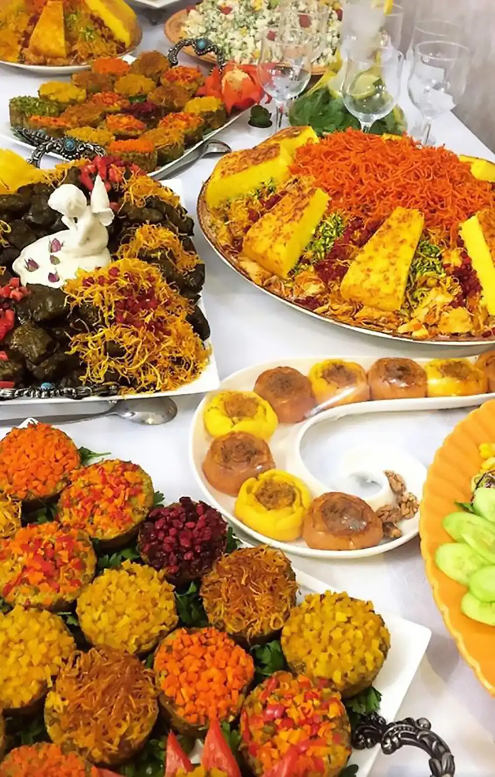 چیدمان میز شام