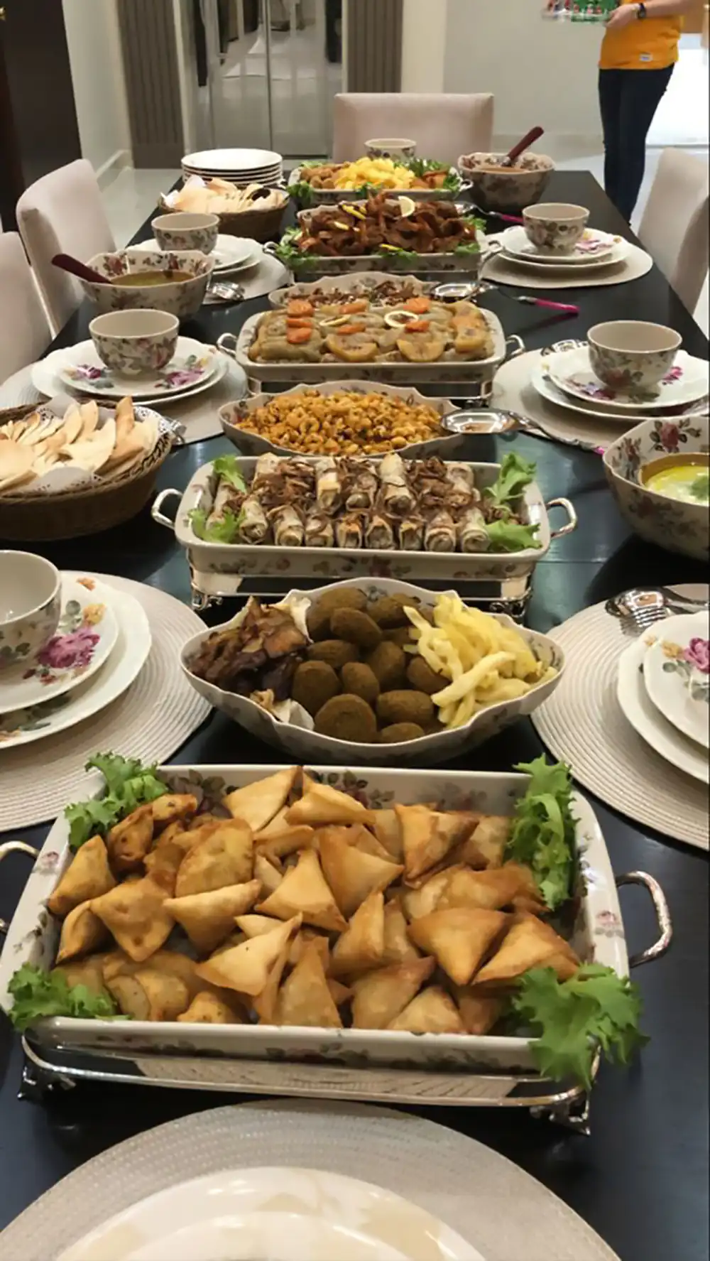 چیدمان میز شام
