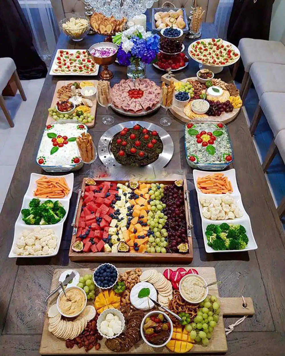 چیدمان میز شام