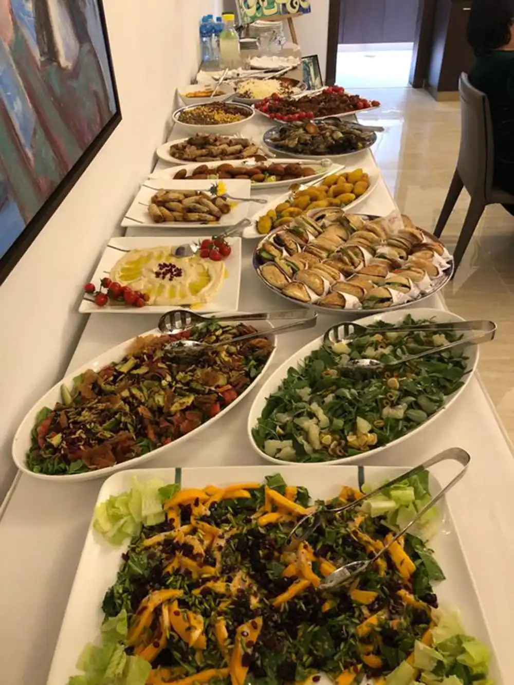 چیدمان میز شام