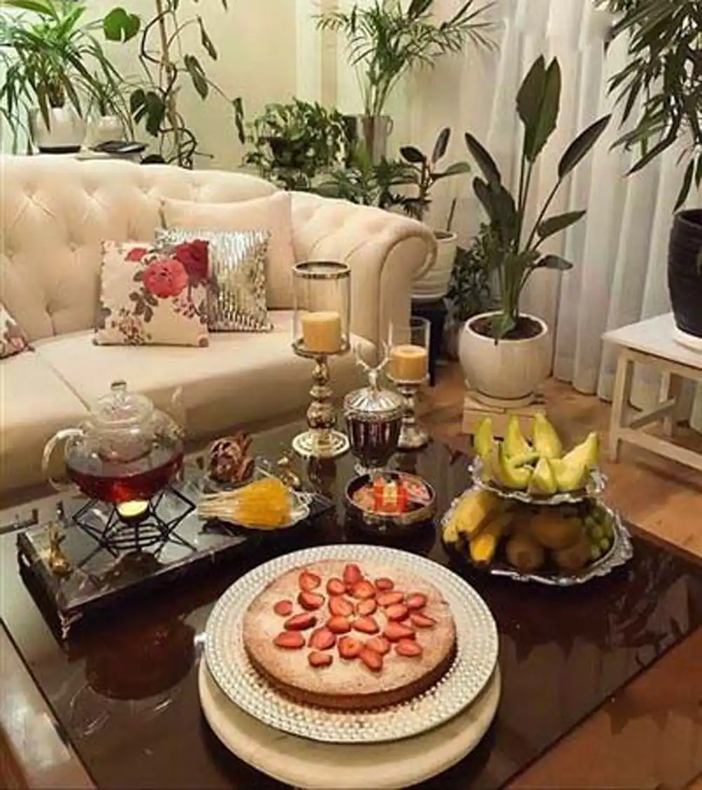 چیدمان میز پذیرایی